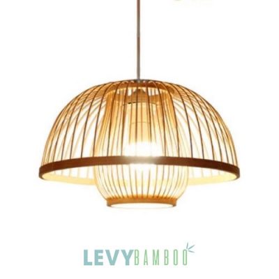 Đèn mây tre trang trí phòng khách DMT251 Bamboo Lighting Lê Vy Bamboo