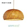 Đèn mây tre 2 lớp trang trí đẹp – DMT228 – Bamboo Lighting