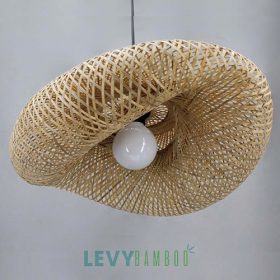 Đèn mây tre uống cong nghệ thuật – DMT227 – Bamboo Lighting2