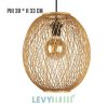 Đèn nan tre thiết kế tinh xảo trang trí quán cafe – DMT271 – Bamboo Lighting