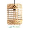 Đèn thả mây tre đan hình trụ đứng – DMT248 – Bamboo Lighting