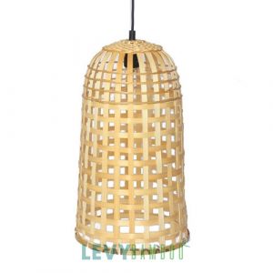 Đèn tre đan nan tre đan thưa thon dài trang trí - DMT301 - Bamboo Lighting