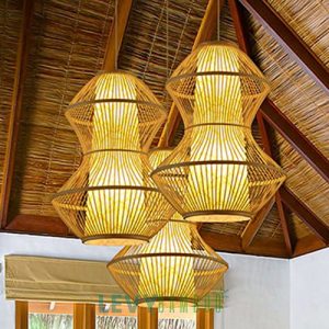 Đèn tăm tre loại lớn trang trí sảnh lớn, không gian rộng - DMT314 - Bamboo Lighting