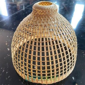 Đèn mây tre đan thả trần trang trí quán bún đậu - DMT307 - Bamboo Lighting
